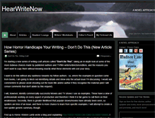 Tablet Screenshot of hearwritenow.com